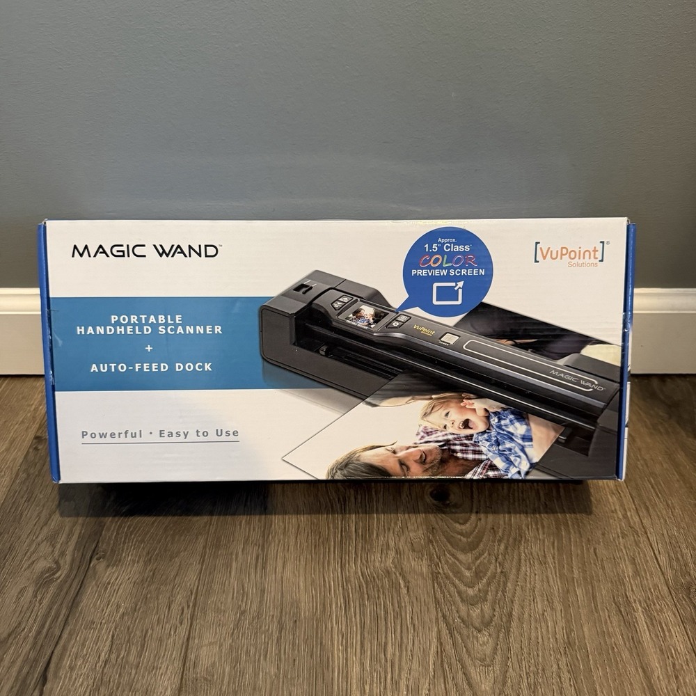 VuPoint Magic Wand 4 Portable Handheld Scanner w/Auto Feed- PDSDK-ST470T-VP NEW‎